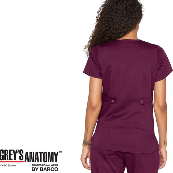 Grey’s Anatomy • Modern Fit Mock Wrap Scrub Top - Picture 2 of 14